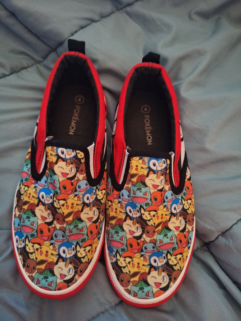 Kids Pokémon Slip-On Sneakers in Multi-Color